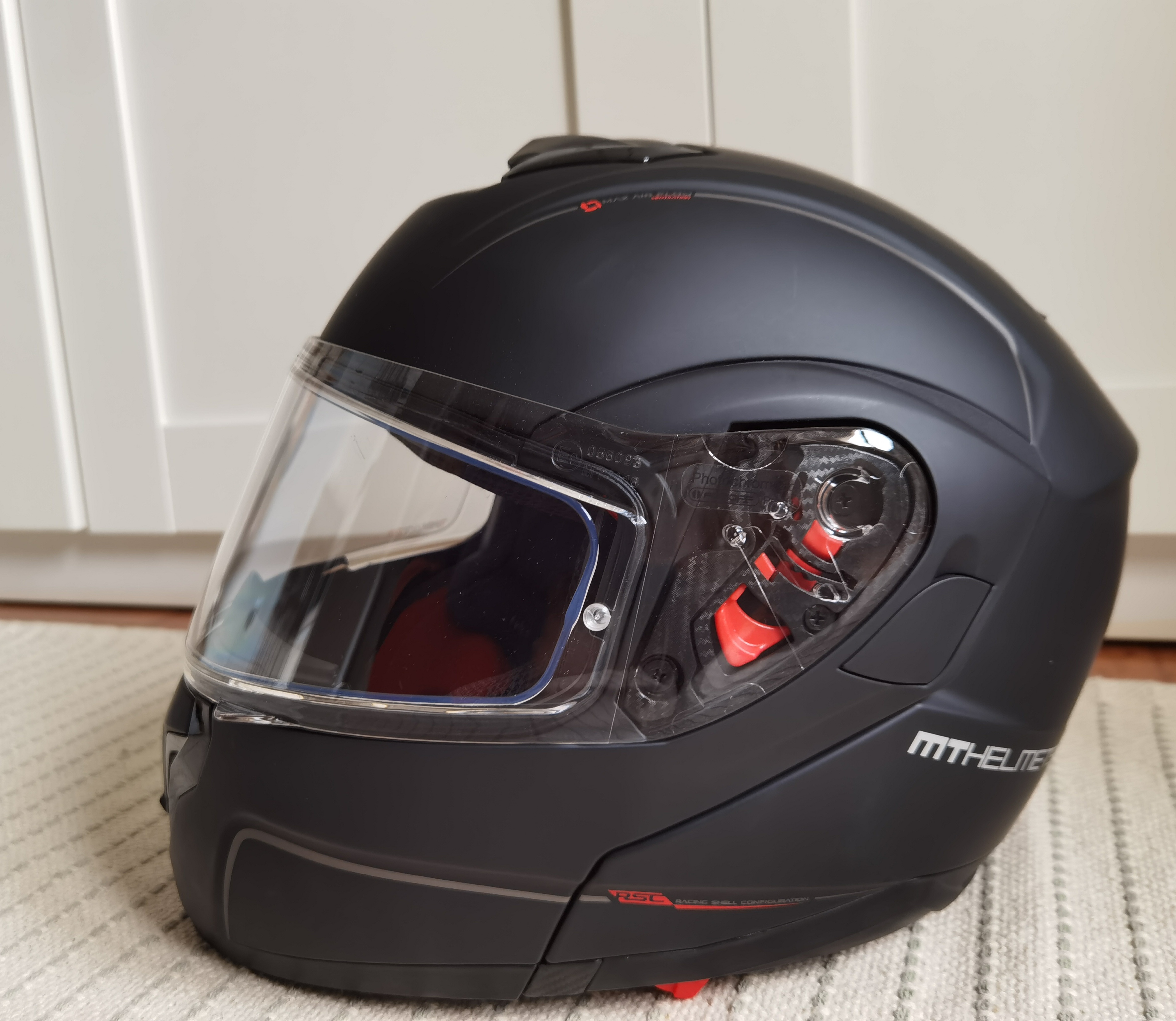 Casco integral modular Jet MT Helmets Átomo SV negro mate