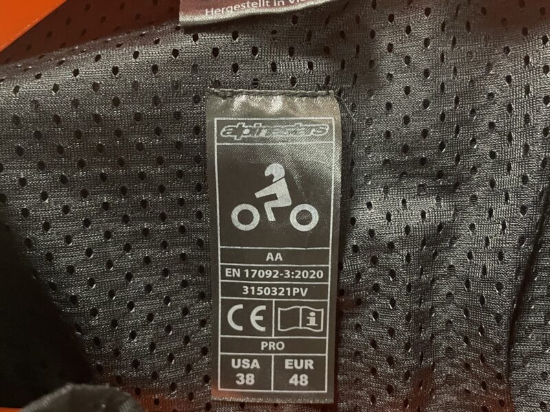 Mono motero y mono malla interior ALPINESTAR usado 1 vez