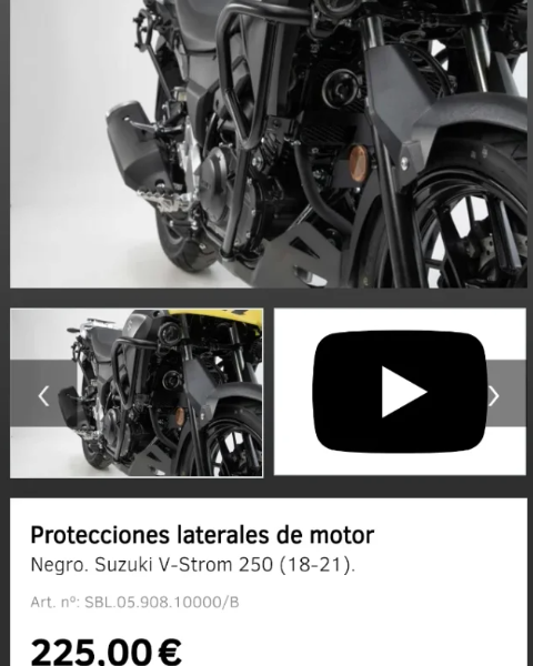 Sw-motech protecciones laterales de motor ( Suzuki v-strom 250 )