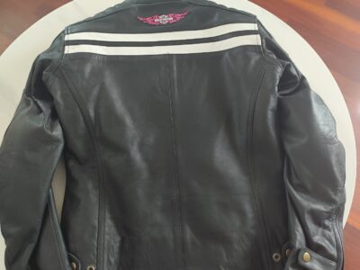 Chaqueta piel mujer con protecciones talla S