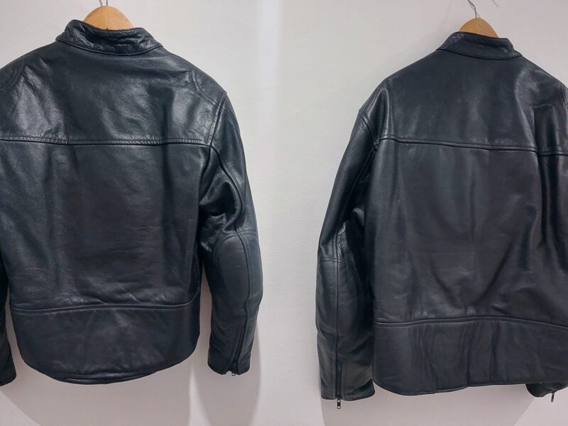 Pareja de chaquetas de Cuero talla XL y XXS color negro