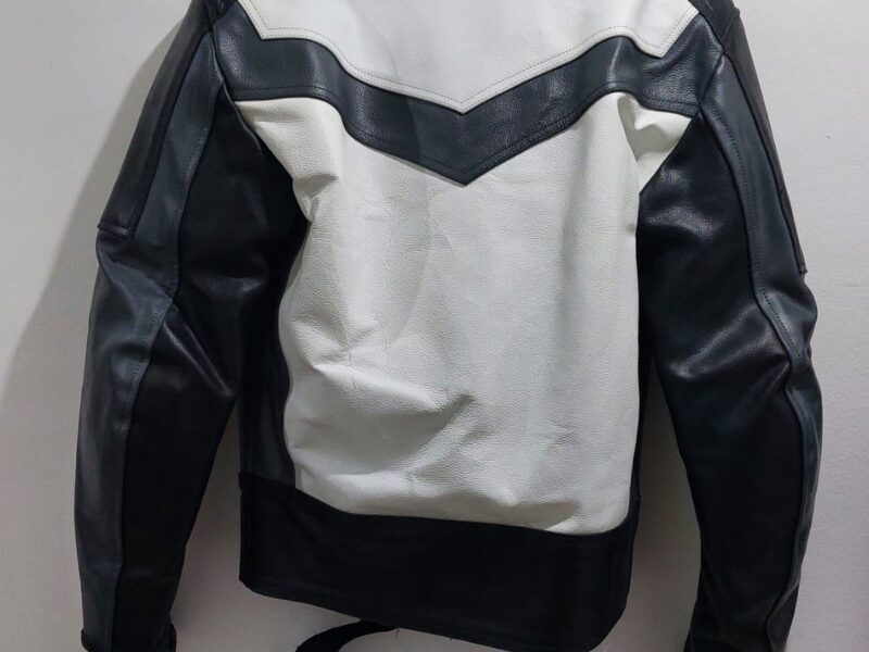 Pareja de chaquetas de Cuero talla L y XXS color negro/gris/blanca