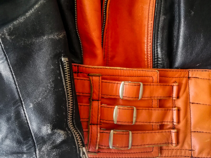 Chaqueta Biker Vintage de Cuero Unisex