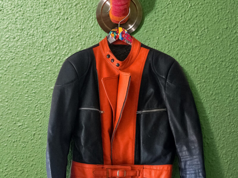 Chaqueta Biker Vintage de Cuero Unisex