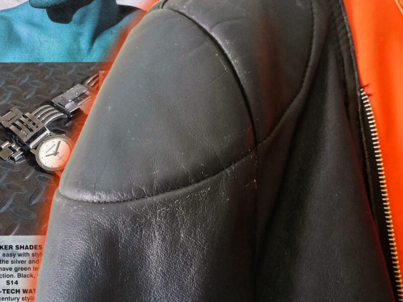 Chaqueta Biker Vintage de Cuero Unisex