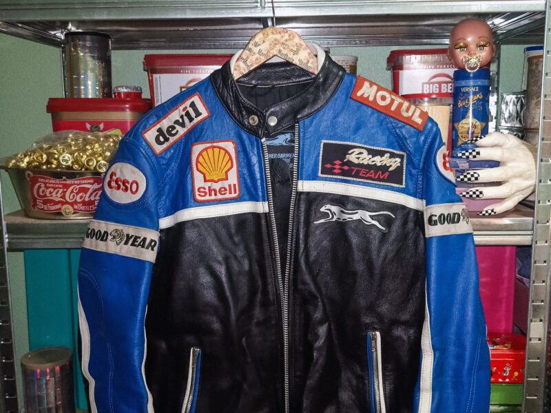 Chaqueta Motera Vintage 90s | Racing & Cuero