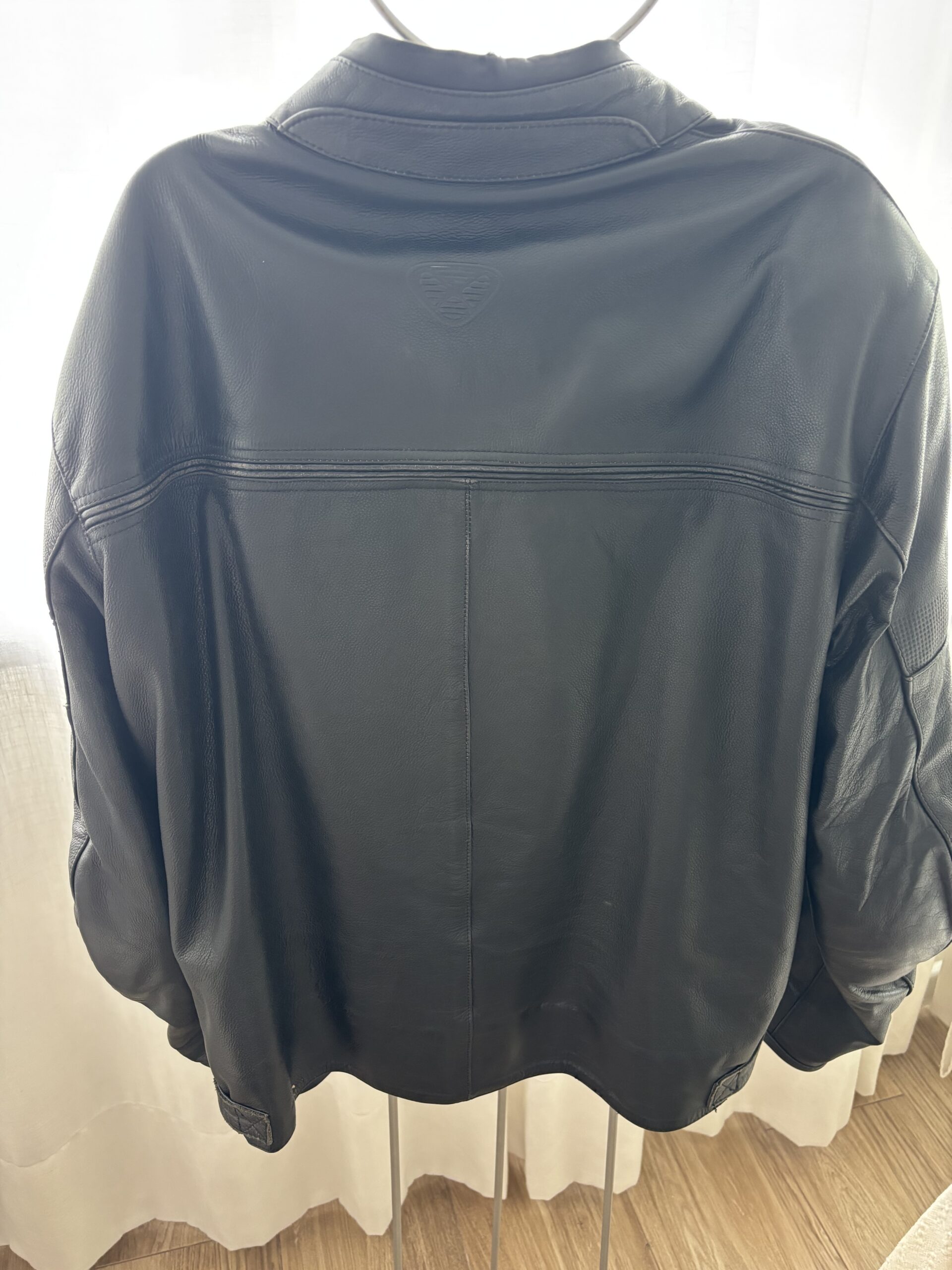 Chaqueta cuero negro 4XL