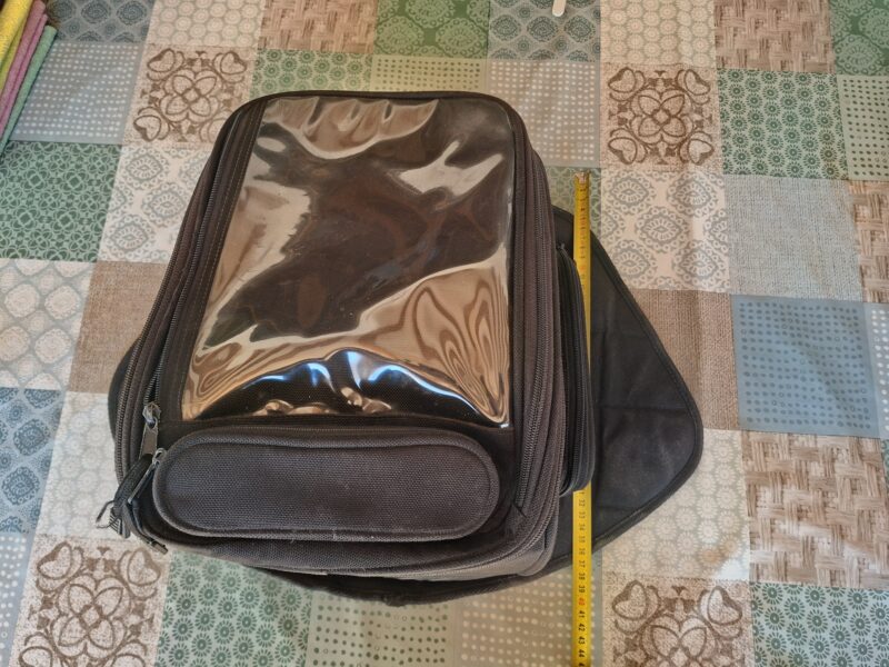 Bolsa sobre depósito magnética para moto (convertible en mochila)