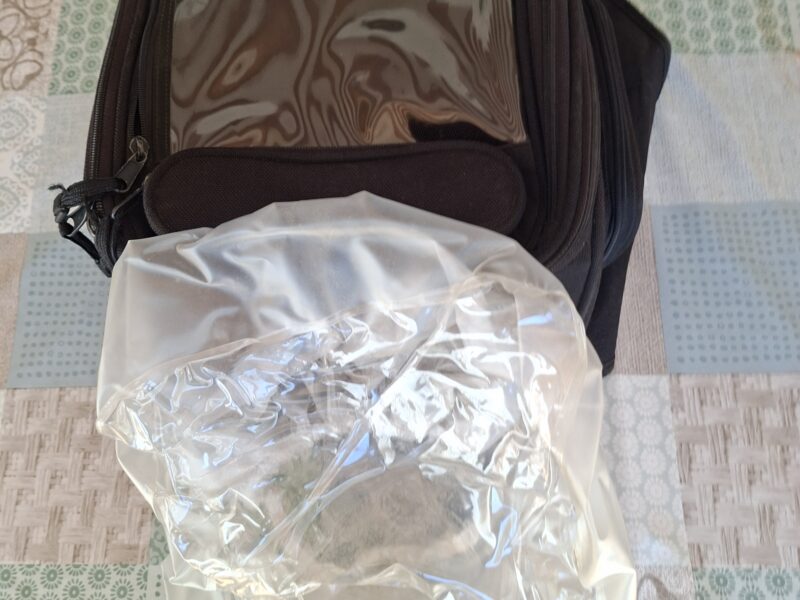 Bolsa sobre depósito magnética para moto (convertible en mochila)