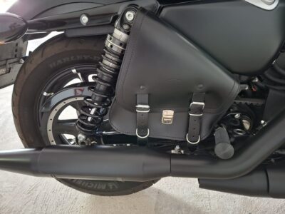 Alforja de basculante para Harley-Davidson (CZS Cuero) + 2 llaves